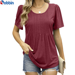 Camisetas Nuevas para Mujer, Estampadas, Holgadas, de Manga Corta, a la Moda, con Cuello Redondo, Básicas, Estilo Urbano, para Verano - Product Image 1