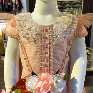 Vestido estampado de bajra de algodón con diadema para niña, vestido de princesa de diseño facny, ropa de fiesta fr - Product Image 3