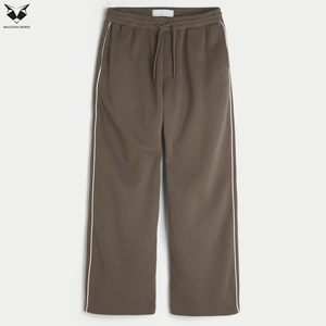 Pantalon de survêtement ample streetwear, doux, respirant et confortable pour homme, couleur marron. - Product Image 4