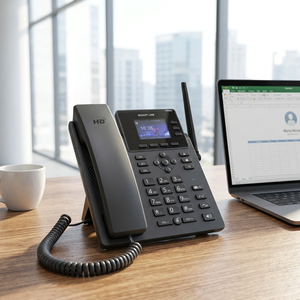 Téléphone <span class=keywords><strong>fixe</strong></span> <span class=keywords><strong>VoIP</strong></span> 4G OEM ECG-IP503J prenant en charge 3 comptes SIP, carte SIM, WiFi, voix HD, protocole SIP2.0 - Product Image 3
