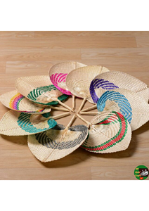 Handmade Vietnam Bamboo Fan Natural Palm Leaf Decorative Accessory for Home Decoration and Cooling - Product Image 5