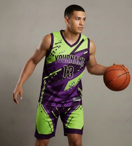 Uniforme de Baloncesto para Hombre 2026, Nuevo Precio al por Mayor, Transpirable, Estampado o Liso, Alta Calidad, Cómodo, Secado Rápido, Personalizable 100% - Product Image 5