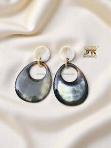 Pendientes de gota de cuerno de búfalo Natural hechos a mano para mujer, diseño de lágrima de estilo tribal étnico ligero, joyería de moda - Product Image 5