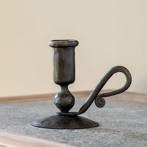 Handmade <b>Iron</b> Candlestick Holder with Scroll Design for Home Decoration - Product Image 3