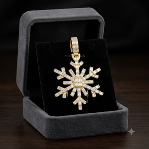 SHRAMAN DIAMOND Pendentifs Breloques Vintage Céleste Personnalisés en Argent Sterling 925 Plaqué Rhodium avec Moissanite Taille Baguette Style Hip Hop - Product Image 4