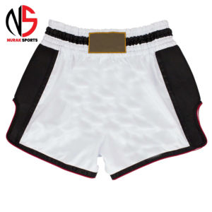 กางเกงมวยไทยชายคุณภาพพรีเมียม น้ำหนักเบา ราคาขายส่ง ปรับแต่งได้ตามต้องการ ผ้าไม่ยับ ดีไซน์ล่าสุด - Product Image 1