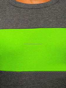 Nouveau sweat-shirt à logo personnalisé pour hommes, respirant, multi-panneaux, col rond, teint uni pour la saison d'hiver, vente en gros - Product Image 4