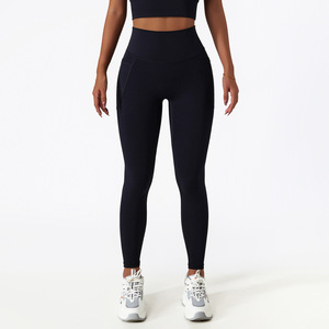 High Quality Plus Size Women's Seamless Winter Legging with Customized Design Mid Waist Solid Color - Product Image 3