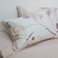 Haute qualité bio 100% soie Vintage confort ensemble de draps chaud hiver imprimé hôtel literie en gros
