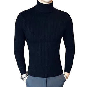 Suéter de Cuello Alto para Hombre WARPRO INDUSTRY, de Poliéster/Nailon, Tejido, Manga Larga, Color Sólido, Estilo Casual, Grueso y Cálido para Invierno - Product Image 3