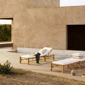 Muebles de Playa de Verano, Tumbona y Cama de Día para Hoteles y Villas al Aire Libre, Muebles de Patio Modernos, Tumbona de Lujo, Silla Plegable - Product Image 1