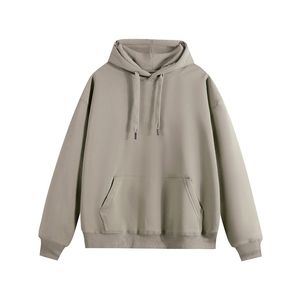 Sudadera con Capucha Extra Grande para Hombre, Color Sólido, Informal, de Punto, de Algodón, Corte Regular, para Otoño - Product Image 3