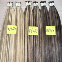 Cabello Vietnamita Liso Virgen a Granel Cabello Humano al Por Mayor Extensiones de Cabello Humano