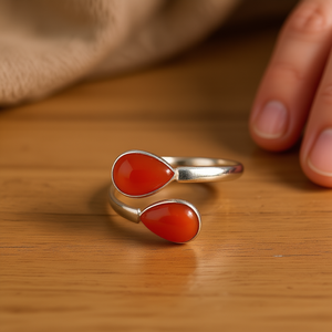 Bague de mode en cornaline de 2,0 grammes - Product Image 3