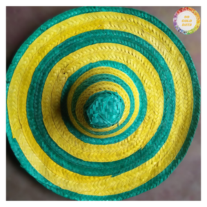 Sombrero Mexicano de Paja Ecológica Multicolor con Ala Ancha para Disfraces, Ideal para Adultos en Fiestas Casuales, Directo de Vietnam - Product Image 1