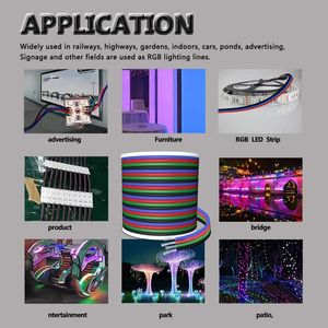 Cable de Extensión Eléctrico RGB de 66 Pies y 4 Pines, Calibre 22, 20 Metros, para Tiras LED 5050 3528 2835, Cables de Alimentación y Extensiones - Product Image 4