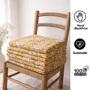 Tissu en coton imprimé à la main, moderne, noué, de qualité supérieure, pour la confection de tapis |   Textile indien durable |   Articles d'ameublement et de décoration - Product Image 5