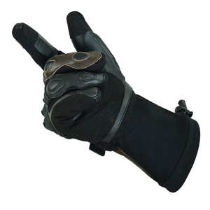 Gants de moto Alpha Racing en cuir sur mesure, à doigts entiers, antidérapants, compatibles avec les écrans tactiles, haute performance - Product Image 5