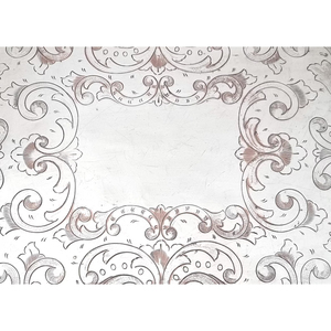 Plateau en métal argenté de haute qualité avec poignées design, plateau de service moderne et luxueux pour la maison et la restauration - Product Image 4