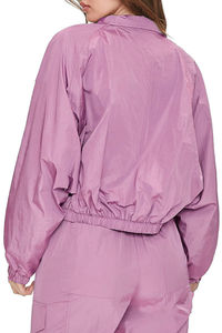 Ensemble de survêtement coupe-vent imprimé personnalisé pour femme, veste à manches raglan et pantalon de jogging assorti, respirant, séchage rapide, 100 % nylon - Product Image 6