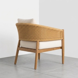 Sillón de Ratán y Madera de Teca Indonesia, Fabricación de Muebles Personalizados, OEM, ODM, Venta al por Mayor, Asientos para Marcas de Hostelería, Importadores - Product Image 5