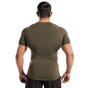 <b>Mens</b> Adult Breathable Short Sleeve <b>Compression</b> <b>Shirt</b> for Active Sports Performance Base Layer Rash Guard for Gym - Product Image 6