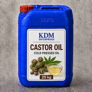 น้ำมันละหุ่งสกัดเย็นบริสุทธิ์ 100% จาก KDM Enterprises สำหรับบำรุงผิว บำรุงเส้นผม ใช้ในเครื่องสำอางและสปา - Product Image 1