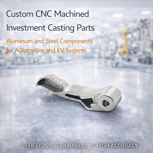 Pièces moulées par investissement usinées sur mesure par CNC, composants en aluminium et en acier pour les systèmes automobiles et de véhicules électriques - Product Image 3