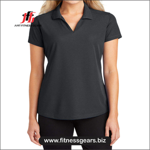 Camiseta de Manga Corta Negra para Mujer, Corte Regular, Transpirable, de Secado Rápido, Tejido de Poliéster/Algodón, Informal - Product Image 4