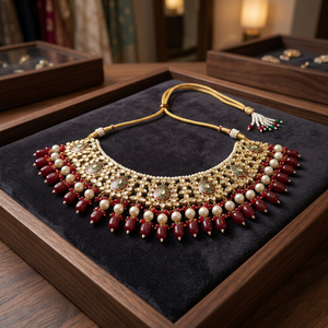 Colección de Collares de Moda con Cuentas en Tono Dorado - Product Image 1