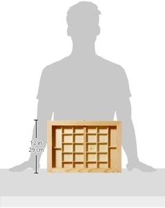 กล่องใส่เครื่องประดับ Glorex ทำจากไม้สนธรรมชาติ สำหรับเก็บแหวน ต่างหู และเครื่องประดับอื่นๆ - Product Image 2