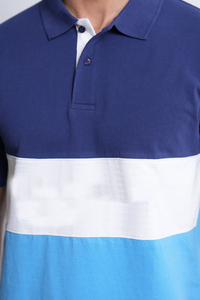Wholesale Custom Men's Designer Knit for Polo <b>Shirts</b> Organic Cotton <b>Half</b> <b>Button</b> Solid Color 100% Cotton - Product Image 5