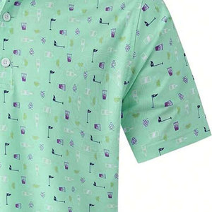 เสื้อโปโลซับลิเมชั่นคุณภาพสูง เสื้อโปโลกีฬาผู้ชาย ผ้าทนทาน สวมใส่สบาย เหมาะสำหรับการฝึกซ้อม - Product Image 3