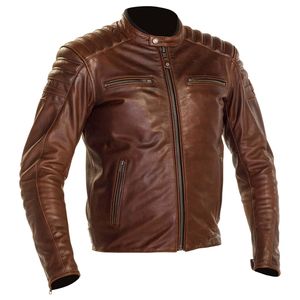 Chaqueta de Cuero Estilo Motero, Alta Calidad, Precio de Fábrica al por Mayor, Talla Grande, Chaqueta de Cuero para Motocicleta de Invierno - Product Image 1