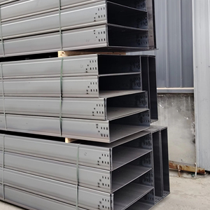 Steel galvanized cable tray, metal galvanized wire trough, weak current fireproof cable tray, <b>ladder</b> type cable tray,HDG - Product Image 1