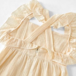 Conjunto de vestido largo y suelto sin mangas para mujer, ropa de complejo turístico sexy, azul a juego, Maxi, ligero, hecho a mano con tela de algodón suave - Product Image 5