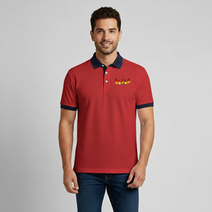 Nouvel Arrivage 2026 – Chemises Homme à Manches Courtes 100% Coton Tricoté Coupe Classique Séchage Rapide avec Logo Personnalisé Imprimé par Transfert Thermique - Product Image 1