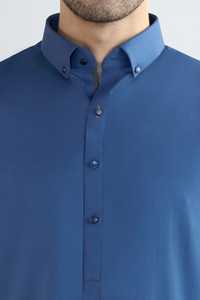 Ensemble pour homme grande taille, salwar kameez brodé pour les occasions de mariage, design ethnique moderne, en soie et rayonne - Product Image 3