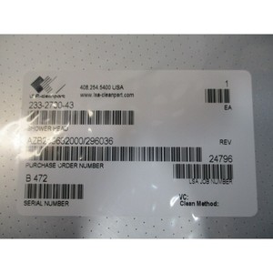 Cabezal de Ducha AMAT 0021-35869, Perf Plate TxZ, 112170 - Equipo y Piezas de Semiconductores de Confianza de Tradicción Global - Product Image 1