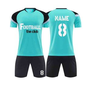Ensemble de maillots et shorts de football personnalisés OEM pour hommes, tenue de football respirante, uniforme de football - Product Image 3