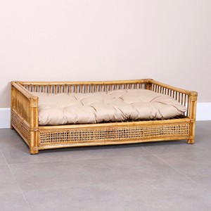 Cama de lujo para mascotas de ratán, sofás cama para perros de alta calidad, muebles ecológicos para mascotas al por mayor - Product Image 1