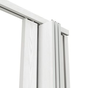 Portes accordéon pliables à double paroi blanches de 36 pouces, robustes et durables - Product Image 6