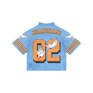 Nouvelle Arrivée Maillot de Supporter Américain en Polyester Maille Oversize de Qualité Supérieure, Coupe Boxy, Style Streetwear, Motif Vintage, Sublimation de Luxe - Product Image 2