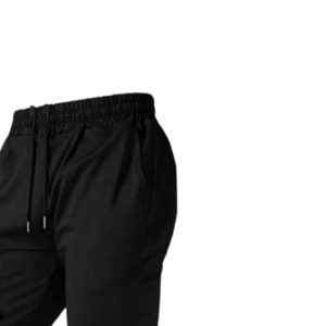 Ensemble de survêtement unisexe noir de qualité supérieure en coton 100% respirant et léger, t-shirt à manches longues et pantalon de jogging décontracté - Product Image 6