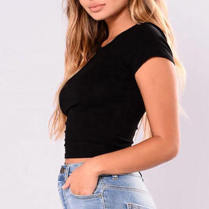 Camiseta Corta de Verano para Mujer, Diseño Moderno, Casual, Transpirable, Ajustada, de Secado Rápido, 100% Algodón de Alta Calidad, OEM - Product Image 5