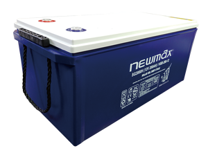 แบตเตอรี่ตะกั่วกรดแบบไม่ต้องบำรุงรักษา 12 ก้อน NEWMAX SG2000H 200AH GEL VRLA สำหรับระบบโซลาร์เซลล์แบบ Deep Cycle พร้อมอินเวอร์เตอร์สำรองไฟฟ้า UPS - Product Image 1