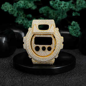 Luxury Iced Out <b>Smart</b> <b>Watch</b> Case Moissanite Diamond Hip Hop <b>Watch</b> Bezel 925 Sterling <b>Silver</b> Cover Custom Jewelry - Product Image 2