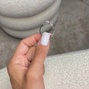 4 Carat Marquise Cut Three Stone Lab Grown <b>Diamond</b> <b>Ring</b> for Women | Luxury Engagement <b>Ring</b> | Elegant Bridal Wedding Jewelry - Product Image 5