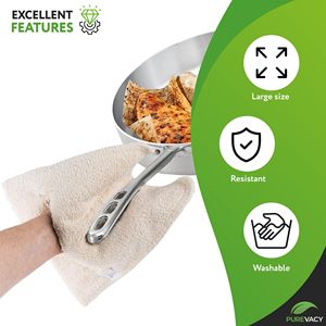 Pacco di pentole da cucina in spugna da 9X12 pollici 12 strumenti di cottura a caldo spessi 460F (238 gradi C) resistenti al calore industriale - Product Image 4