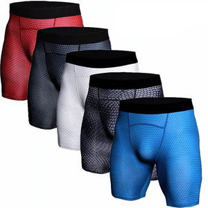 High Quality 100% Cotton Solid Casual Men's <b>Compression</b> <b>Shorts</b> with Pockets Quick Dry Elastic Waist - Product Image 6